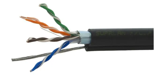 Кабель SUPRLAN Standard F/UTP Cat.5e 4x2xAWG24 Cu PE Outdoor T-FG8 (с тросом)