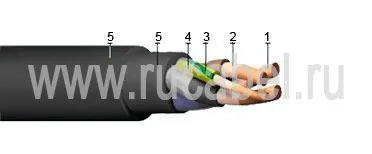 Кабель КГН 5x6